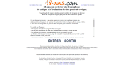 Desktop Screenshot of 18-ans.com